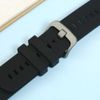 Dây silicone đồng hồ Samsung/Huawei/khác 20 mm đen RZ-JM20