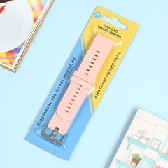  Dây silicone đồng hồ Samsung/Huawei/khác 22 mm hồng RZ-JM20 