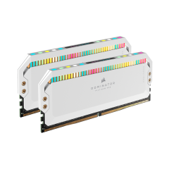  Ram Corsair Dominator Platinum RGB White 64GB 5200Mhz DDR5 CMT64GX5M2B5200C40W 