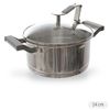 Bộ nồi xửng inox 5 đáy nắp kính 24 cm Sunhouse SSP25124