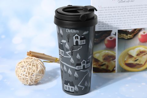 Ly giữ nhiệt inox 500ml Delites K00B90 Đen