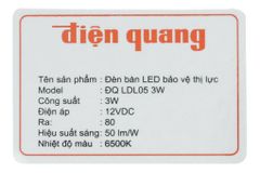  Đèn bàn ĐQ LDL05 3W 