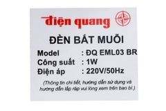  Đèn bắt Muỗi ĐQ EML03 BR 