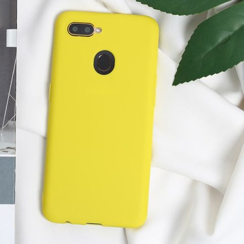 Ốp lưng Oppo A5s/A12 nhựa dẻo Candy MEEKER Vàng chanh