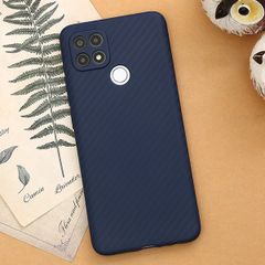  Ốp lưng Oppo A15/ A15s Nhựa dẻo Carbon Fibre TPU COSANO Navy 