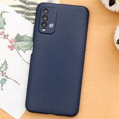  Ốp lưng Redmi 9T Nhựa dẻo Carbon Fibre TPU COSANO Navy 