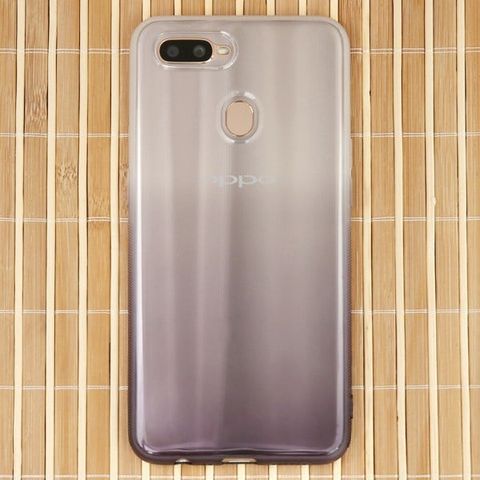 Ốp lưng Oppo A7 Nhựa dẻo Color soft TPU JM đen