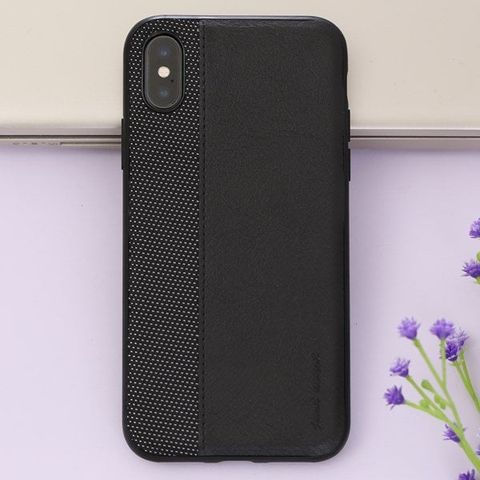 Ốp lưng iPhone X Nhựa dẻo Contracrs PU Đen