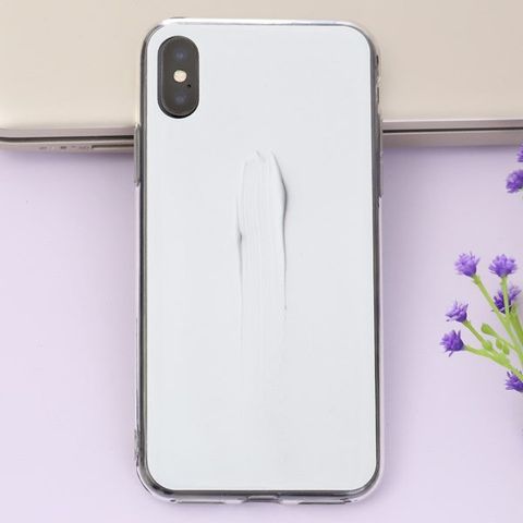 Ốp lưng iPhone X Nhựa cứng viền dẻo Cream COSANO SR171202 Vết sơn