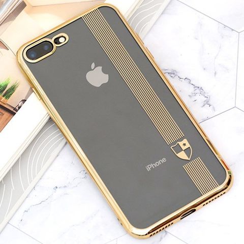 Ốp lưng iPhone 7/8+ nhựa dẻo Electro TPU A JM Gold 2