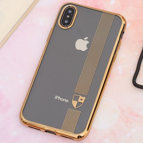 Ốp lưng iPhone X/Xs nhựa dẻo Electro TPU A JM Gold 2