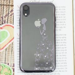  Ốp lưng iPhone XR Nhựa dẻo Electroplating đầm dạ hội COSANO đen 