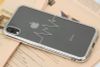 Ốp lưng iPhone XR Nhựa dẻo Electroplating nhịp tim COSANO bạc