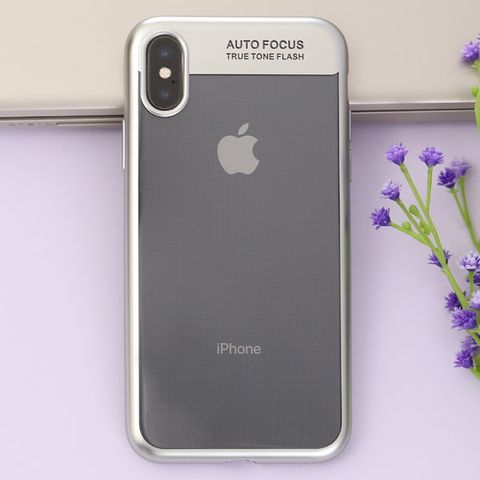 Ốp lưng iPhone X Nhựa dẻo Fresh COSANO Bạc