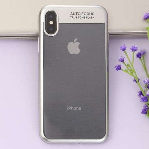 Ốp lưng iPhone X Nhựa dẻo Fresh COSANO Bạc