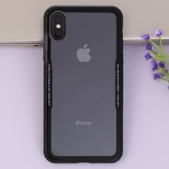  Ốp lưng iPhone X Nhựa dẻo Glass Simple Đen 
