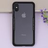 Ốp lưng iPhone X Nhựa dẻo Glass Simple Đen