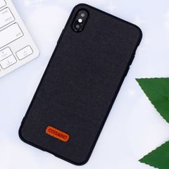  Ốp lưng iPhone XS Max nhựa dẻo Logo PU Case COSANO Đen 