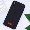 Ốp lưng iPhone XS Max nhựa dẻo Logo PU Case COSANO Đen