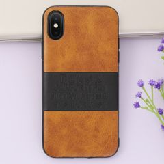  Ốp lưng iPhone X Nhựa cứng viền dẻo Mixture Skin PU COSANO Nâu 