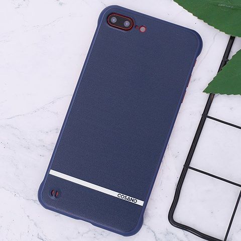Ốp lưng iPhone 7/8+ nhựa dẻo Pattern Frameless TPU COSANO Navy