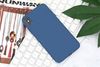 Ốp lưng iPhone XS Max Nhựa dẻo Silicone Felt COSANO Xanh navy