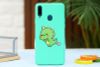 Ốp lưng Galaxy A20s Nhựa dẻo UV printing OSMIA Khủng long Xanh lá
