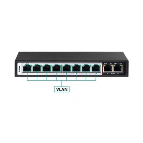 Switch 10 Port 10/100 With 8 Poe Port D-link Des-f1010p