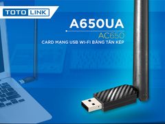  USB wifi Totolink A650UA công nghệ MU-MIMO 