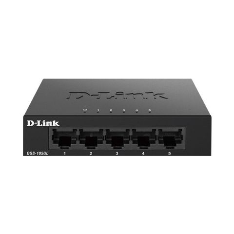 Unmanaged Gigabit Switch 5 Port Metal Desktop D-link Dgs-105gl