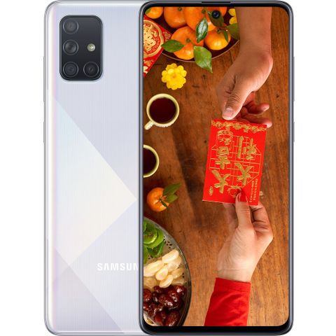 Điện Thoại Samsung Galaxy A71 Bạc Độc Đáo