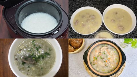 Tổng hợp 5 cách nấu cháo bằng nồi cơm điện thơm ngon tiện lợi, nhanh chóng