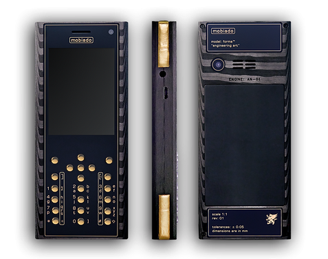 Điện Thoại Mobiado Forma Sport Carbon - Gold Button