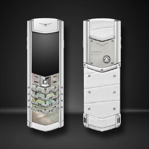 Điện Thoại Vertu Signature S Steel White Mother Of Pearl