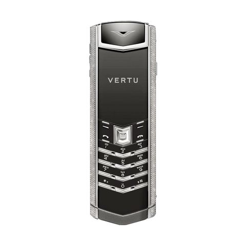 Điện Thoại Vertu Signature S White Gold Full Pave Black Diamonds