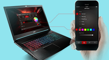 Kiểm soát hệ thống chơi game từ điện thoại đối với MSI GL62M 7RDX i7