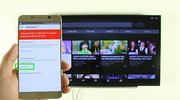 Liên kết Youtube từ điện thoại Android lên tivi
