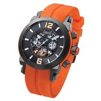 Arbutus Wall Street Black Dial Orange Silicone AR606BQQ