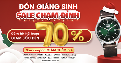 Chương trình Noel - Xả hàng đồng hồ thời trang ở TTBH có gì mong đợi?
