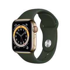  Đồng Hồ Apple Watch Series 6 44mm (4g) Viền Thép Dây Cao Su 