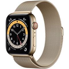  Đồng Hồ Apple Watch Series 6 44mm (gps) Viền Thép Dây Thép 