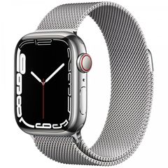  Đồng Hồ Apple Watch Series 7 Gps + Cellular 45mm Silver Stainless 
