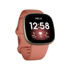  Đồng Hồ Fitbit Versa 3 - Pink Clay / Soft Gold Aluminum 