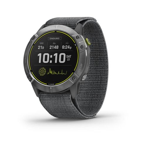 Đồng Hồ Garmin Enduro Thép - Dây Nylon Ultrafit Xám