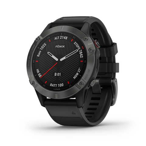 Đồng Hồ Garmin Fenix 6 - Sapphire Carbon Gray