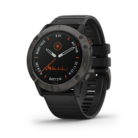 Đồng Hồ Garmin Fenix 6x Pro Solar - Titanium Carbon Gray