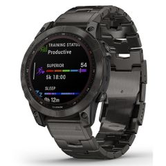  Đồng Hồ Garmin Fenix 7 Sapphire Solar - Carbon Gray 