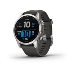  Đồng Hồ Garmin Fenix 7s - Silver With Graphite Band 