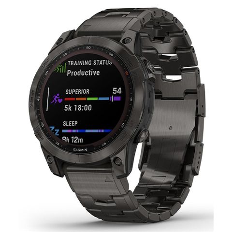 Đồng Hồ Garmin Fenix 7x Sapphire Solar - Carbon Gray