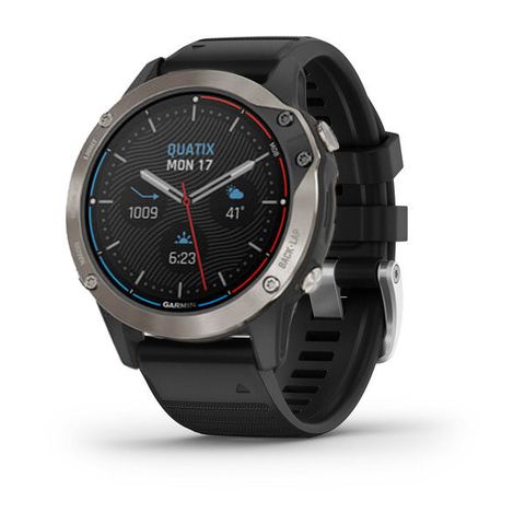 Đồng Hồ Garmin Quatix 6 Titanium Gray With Black Band